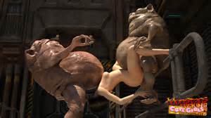 Deux Ã©tranges Aliens And Hot Babe dans Alien Monster porno porno