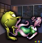 Monstres Inc baise porno Sulley VS XXX Mike