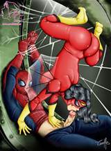 Spider Man Tied Up And Blown By HENTAI et Spider Woman CARTOON PORN