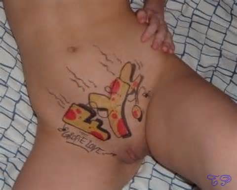 EncrÃ©e tatouÃ© rasÃ© Pussys tatouage fÃ©minin privÃ© tatouages 230 Tp406
