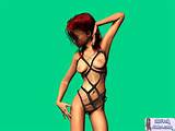 Rousse nue Toon fille Lola exposÃ©s