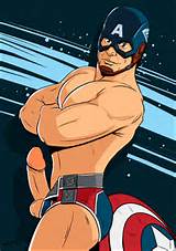 Randy Toons nues Captain America