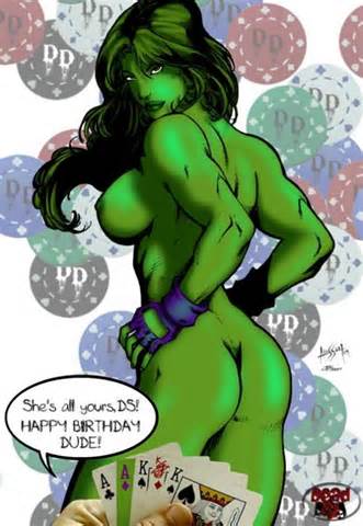 Nue elle Hulk en cadeau ce mec a Best Birthday dans sa vie