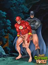 Flash gay Batman et Superman se vilain