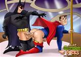 Superman et Batman super hÃ©ros viril aller chemin de Gay