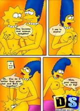 Nouveau Simpsons porno Marge Simpson montrant tout juteux ToonBurger Toon