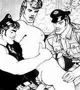 Porn Cartoon gay Cop