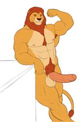 Gay poilu porno Roi Lion