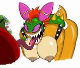 Swfchan Peach et Bowser jeu porno sexe avec des personnages de Mario