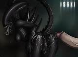 SoulevÃ© la queue dents pointues Sideboob dents vagin humide Xenomorph 1586506