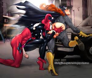 Shemale Harley Quinn Eating Ass Batgirl S par Kinky Jimmy Futanari